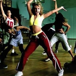 Vintage Britney Spears Baby One More Time Abercrombie & Fitch Red Track Pants